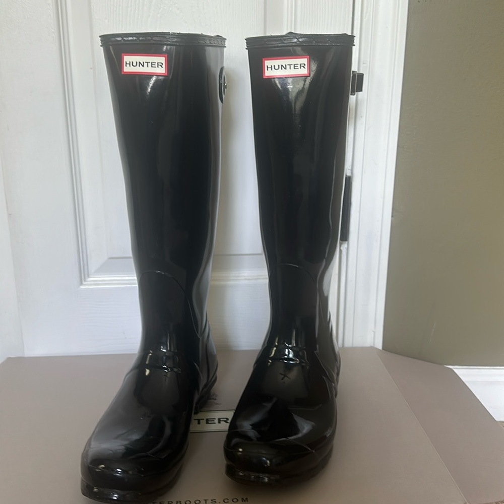 Hunter Original Gloss Rain Boots size 10